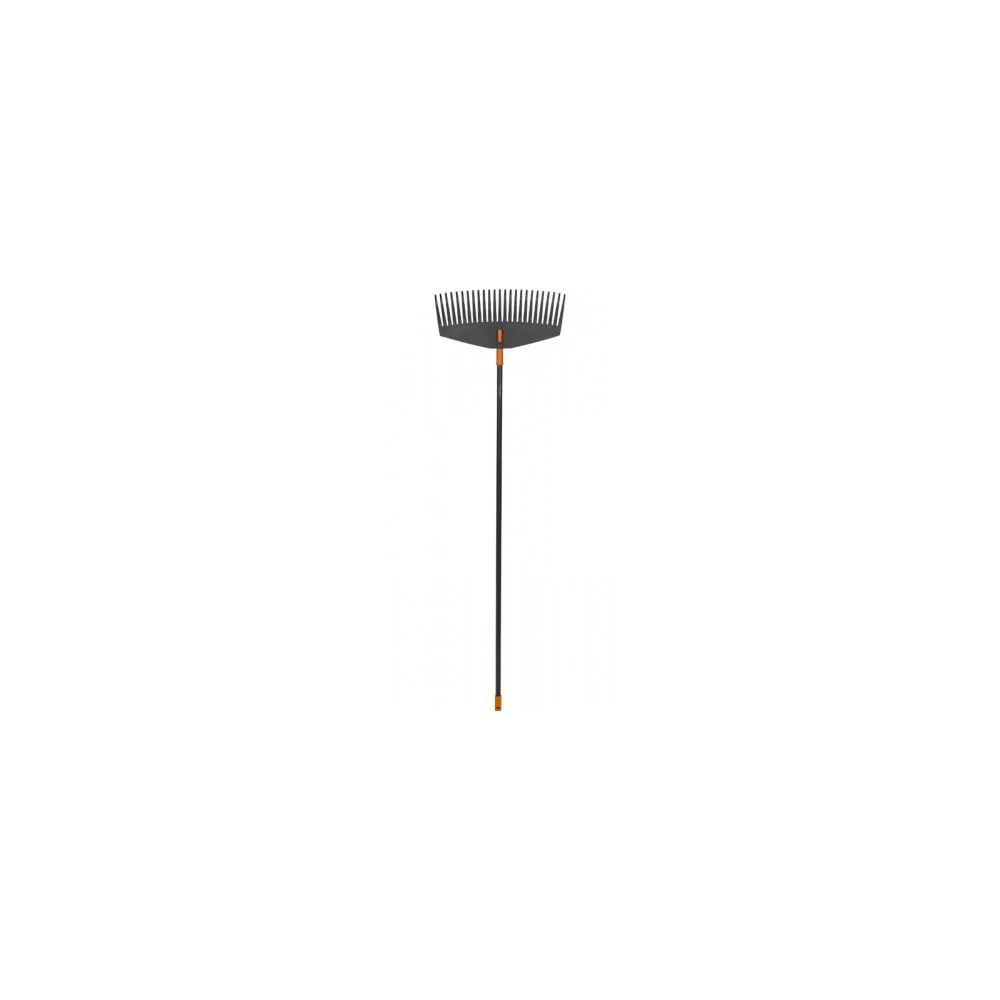 Černé hliníkové hrábě s násadou na listí Fiskars Solid, šířka 52 cm v:1378777 Černé hliníkové hrábě s násadou na listí Fiskars Solid, šířka 52 cm v:1378777