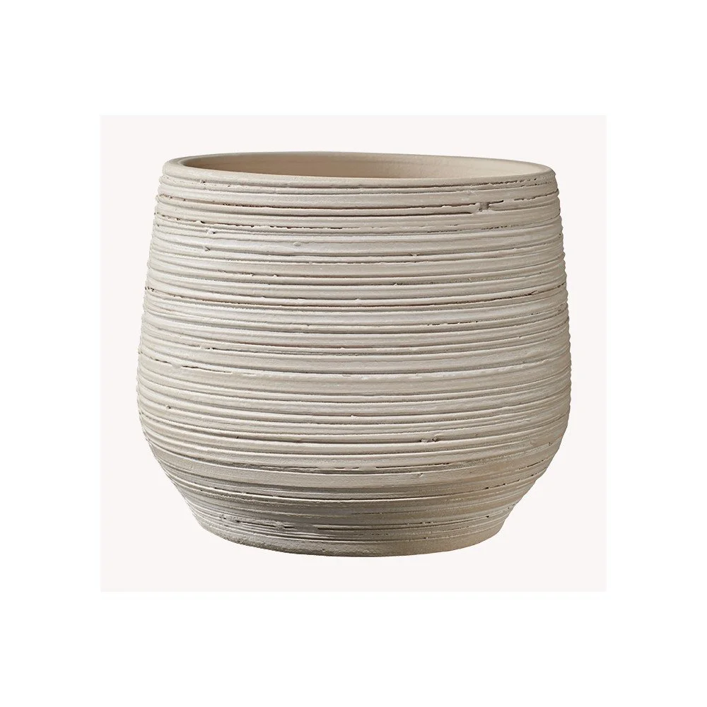 Béžový keramický květináč Big pots Ravenna, ø 19 cm v:1418651