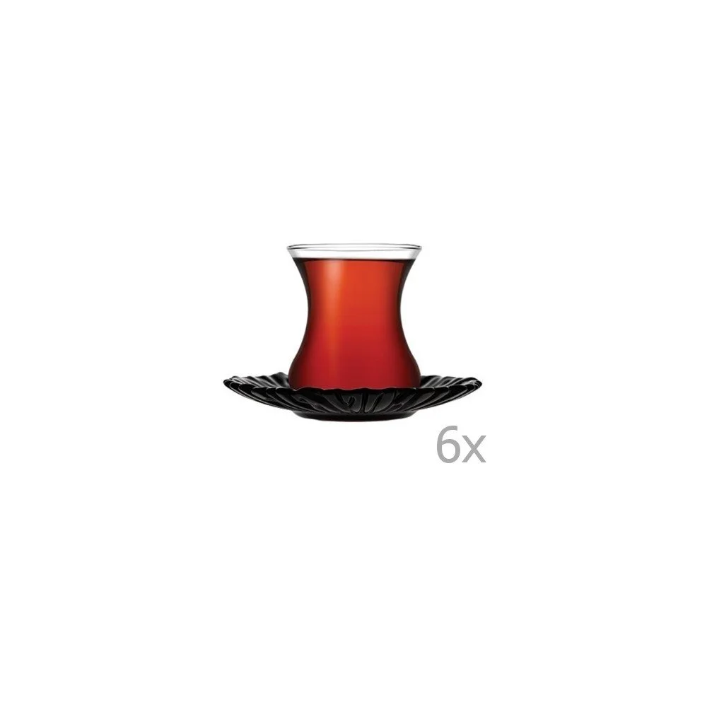 Sada 6 hrnků s podšálky Paşabahçe Dark Tea, 145 ml v:861684