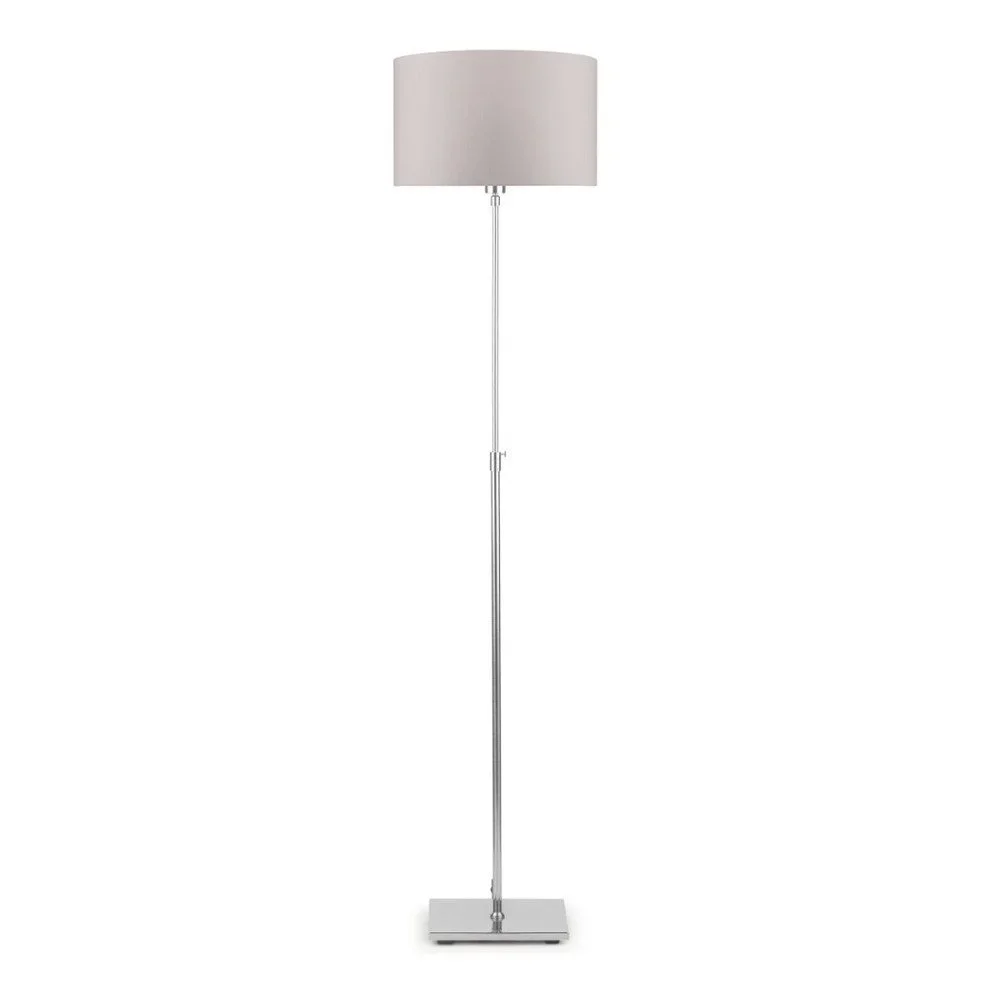 Šedá volně stojící lampa s béžovým stínidlem Citylights Bonn v:1237982