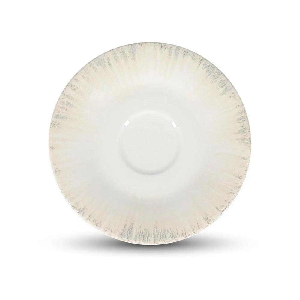 Světle šedý porcelánový podšálek ø 14 cm Nuance – BonBistro v:1934904