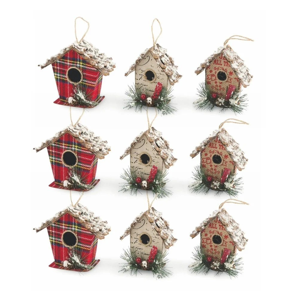 Sada 12 vánočních závěsných dekorací Villa d'Este XMAS Appending Casetta v:1132384
