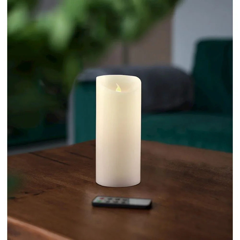 LED svíčka s dálkovým ovládáním DecoKing Wax, výška 15 cm v:1183168