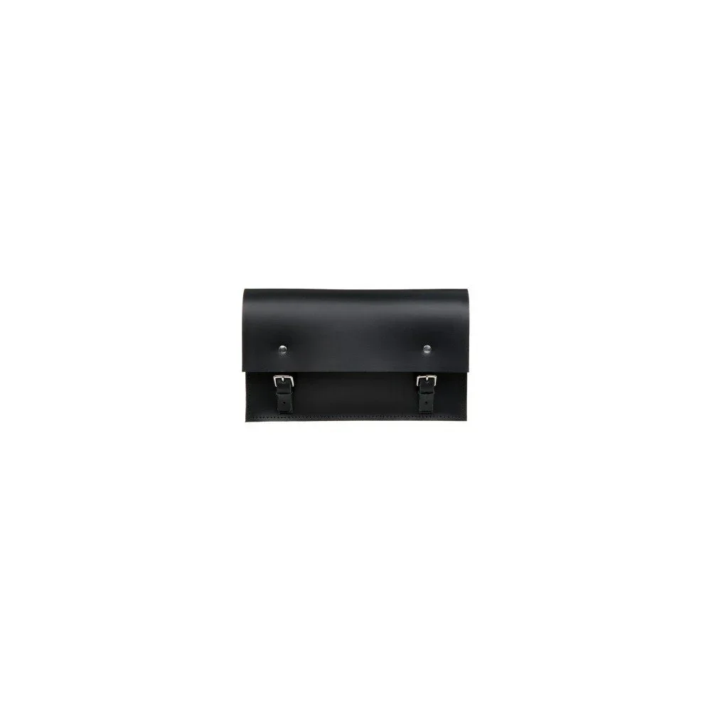 Černá kožená kabelka Brix + Bailey Clutch v:701042