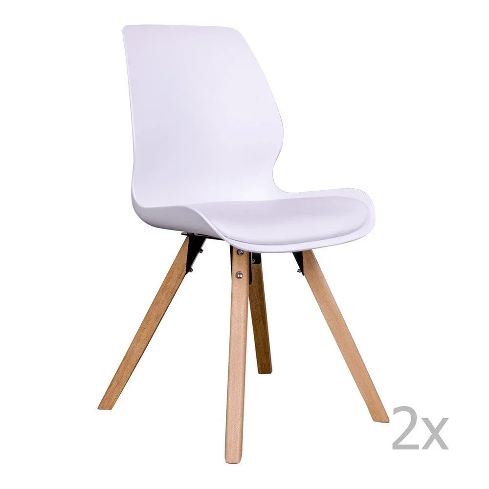 Sada 2 bílých židlí House Nordic Rana v:769886