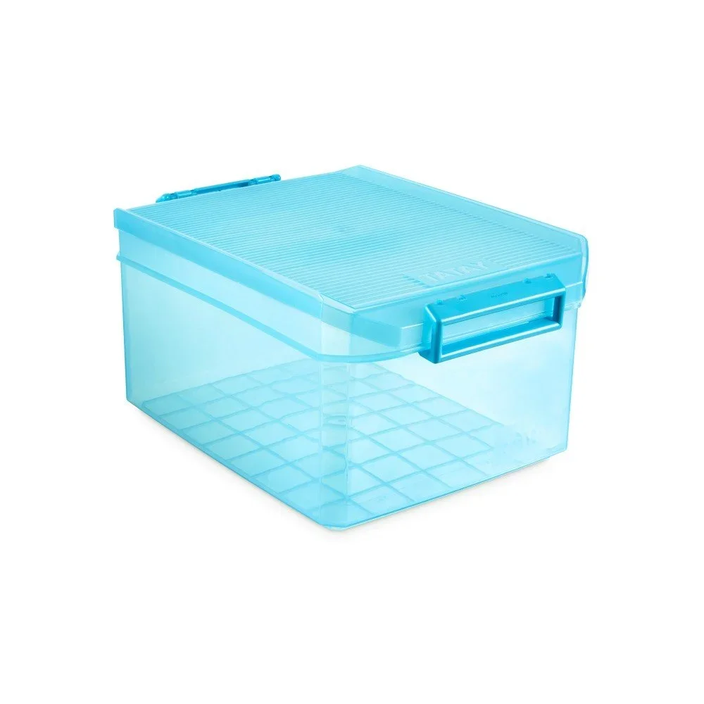 Tyrkysový úložný box s víkem Ta-Tay Storage Box, 14 l v:1123148
