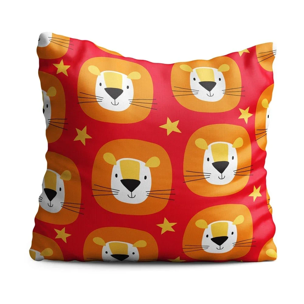 Dětský polštář OYO Kids Lion Adventures Multi, 40 x 40 cm v:1300110
