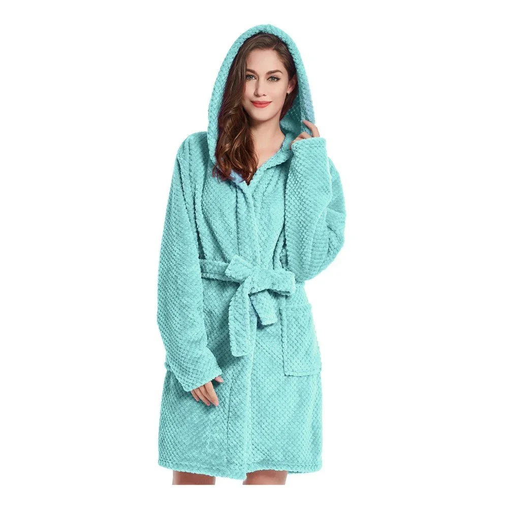 Tyrkysový unisex župan z mikrovlákna DecoKing Sleepyhead, velikost S v:1189172
