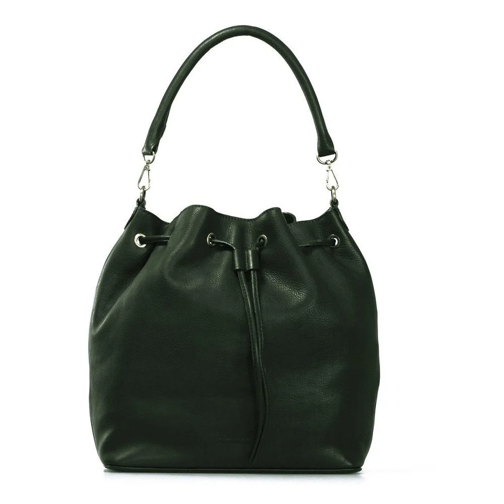 Tmavě zelená kožená kabelka O My Bag The Donna v:762218
