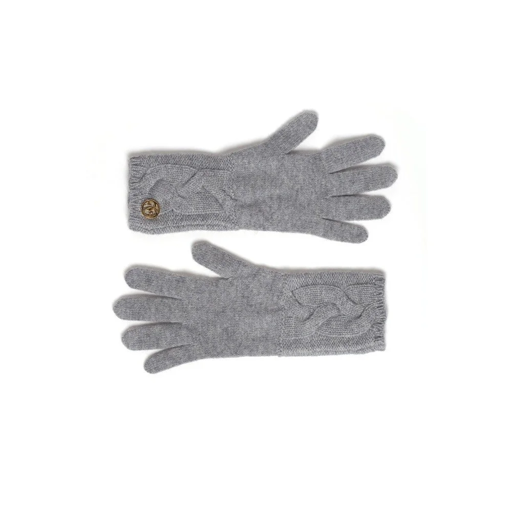 Šedé kašmírové rukavice Bel cashmere Lela v:972336