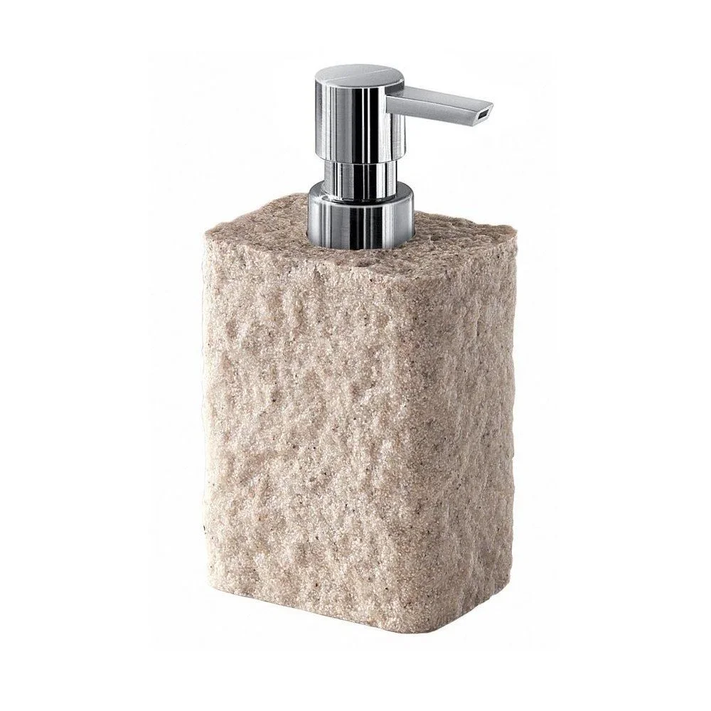 Béžový dávkovač mýdla Sapho Aries, 350 ml v:1437189