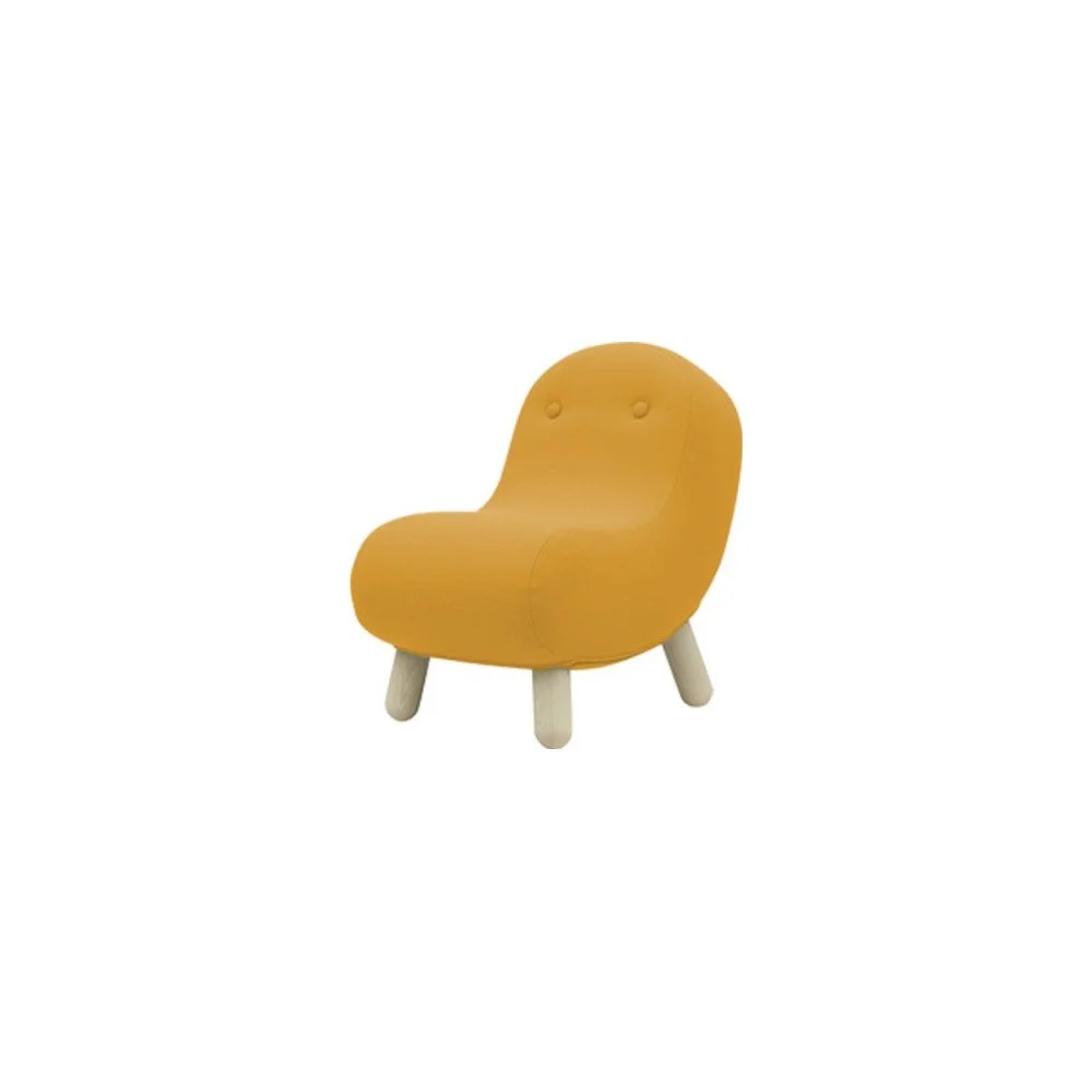 Žluté křeslo Softline Bob Eco Cotton Yellow v:1194656