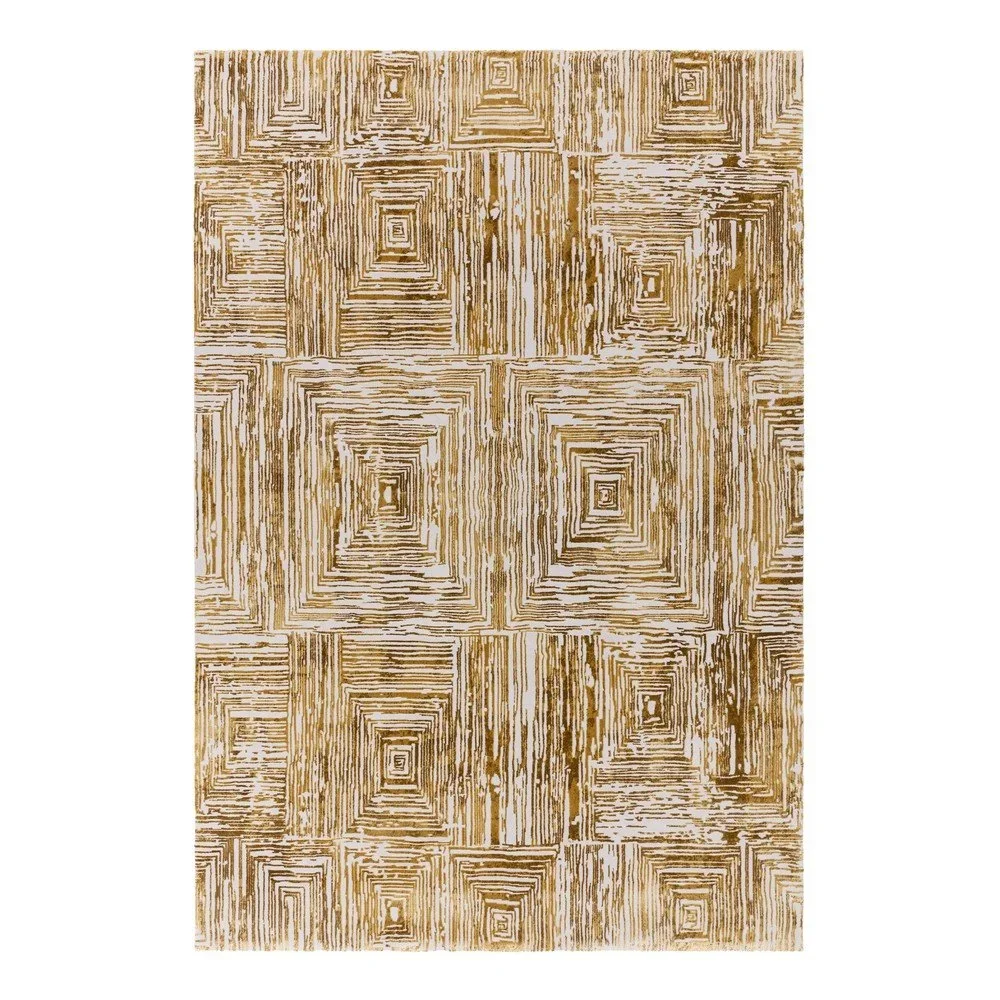 Koberec ve zlaté barvě 160x230 cm Kuza Lines Gold – Asiatic Carpets v:1739734