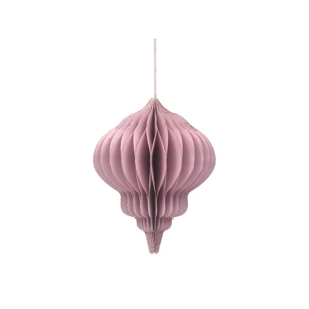 Rose gold papírová vánoční ozdoba Only Natural, délka 10 cm v:1343441