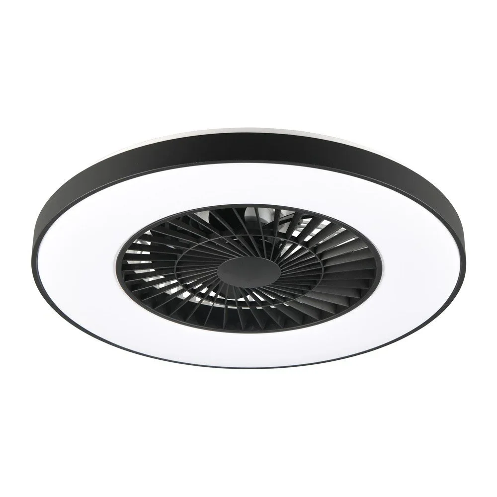 Matně černé LED stropní svítidlo Halmstad – Reality v:1777694