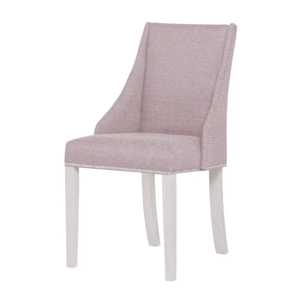 Pudrově růžová židle s bílými nohami Ted Lapidus Maison Patchouli v:834540