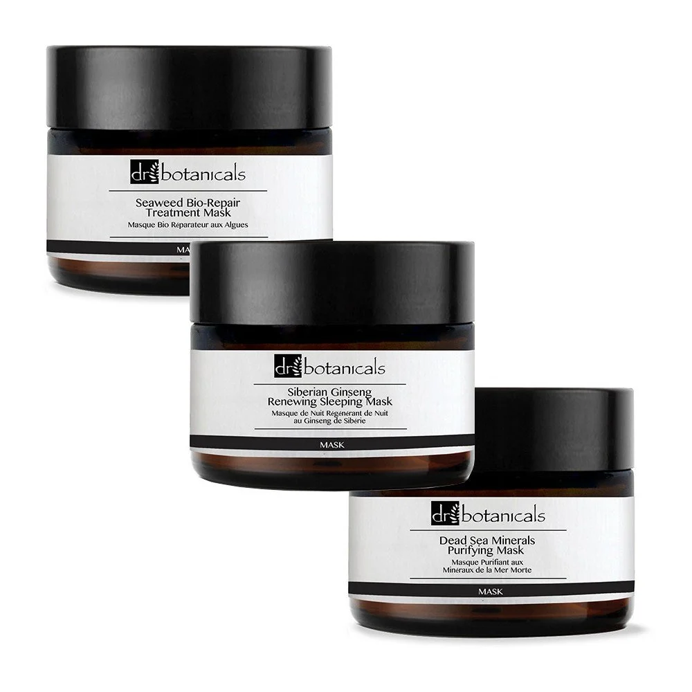 Set hydratační, vyživující a obnovující pleťové masky Dr. Botanicals Ultimate v:1000242