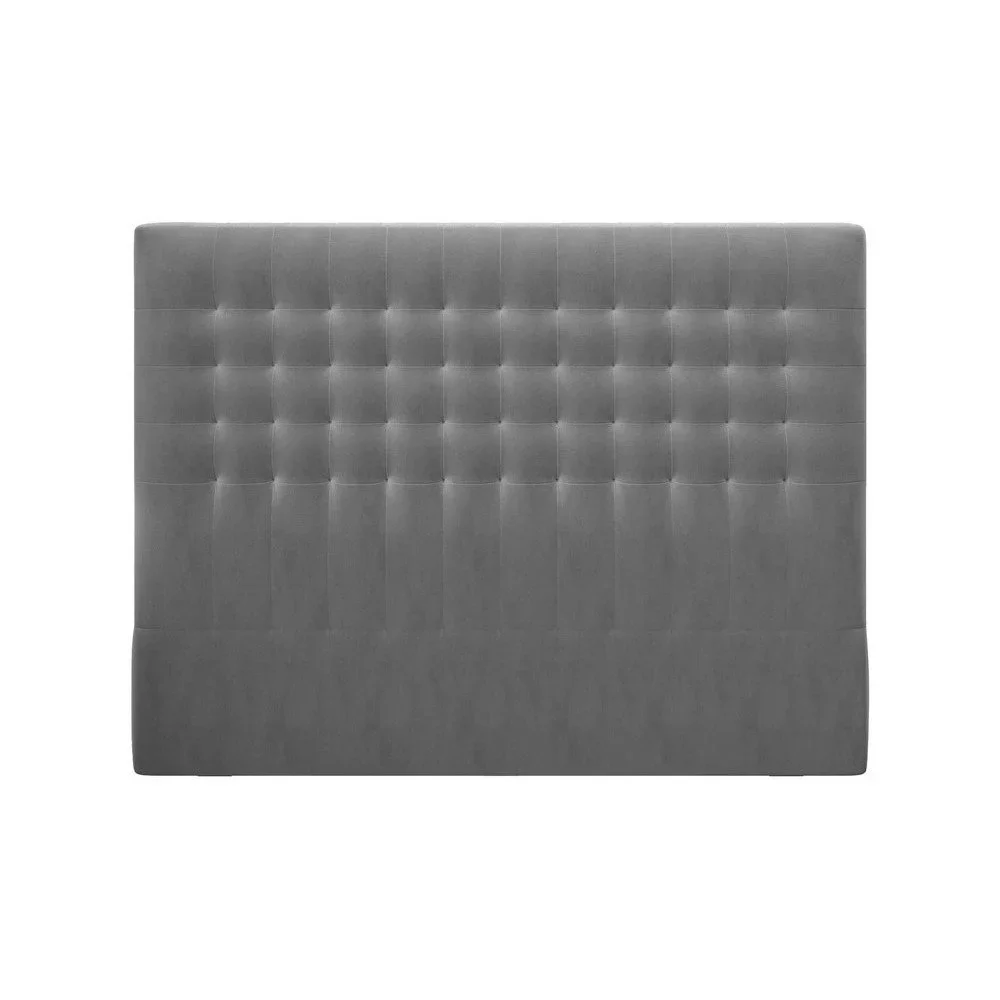 Šedé čelo postele se sametovým potahem Windsor & Co Sofas Apollo, 140 x 120 cm v:1299618