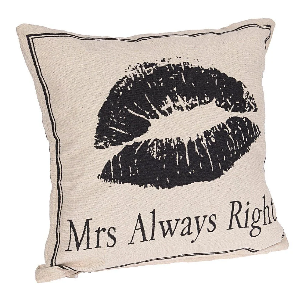 Polštář InArt Mrs Always Right, 45 x 45 cm v:763156