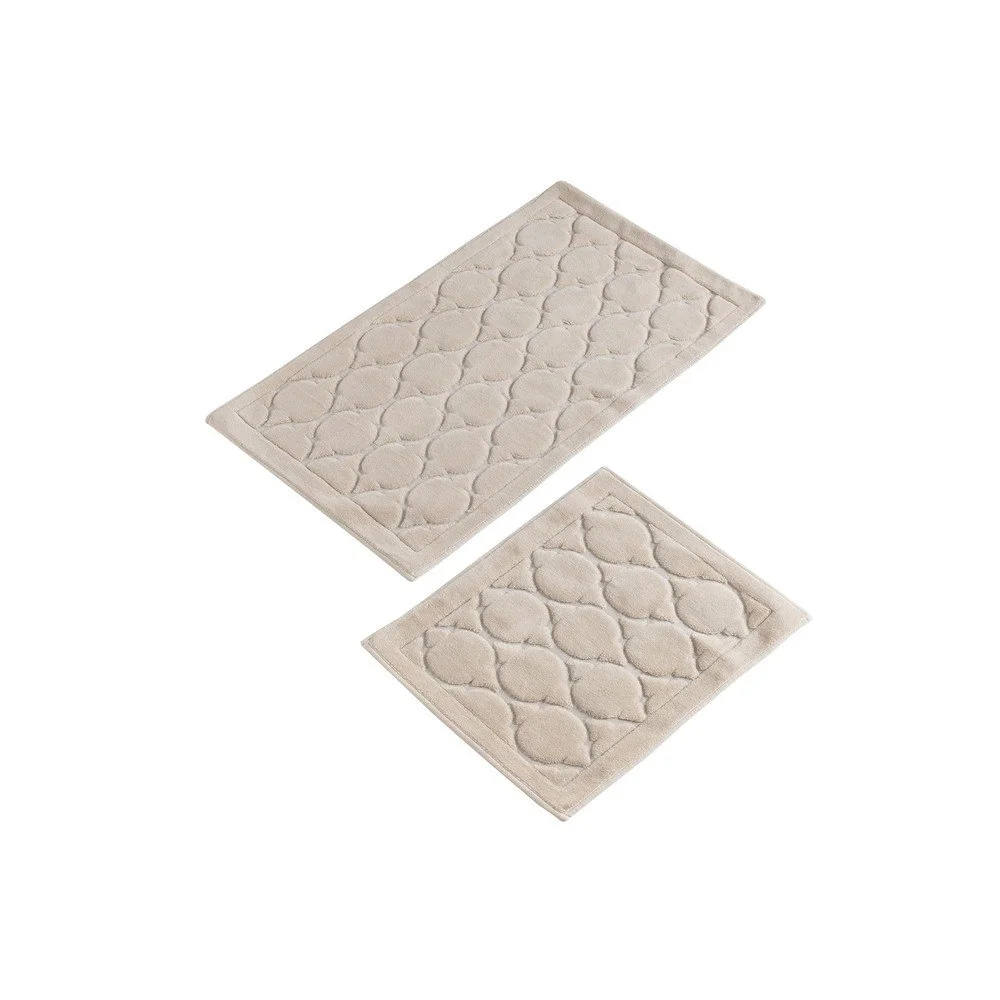 Béžové koupelnové předložky v sadě 2 ks 100x60 cm Dante – Foutastic v:995102