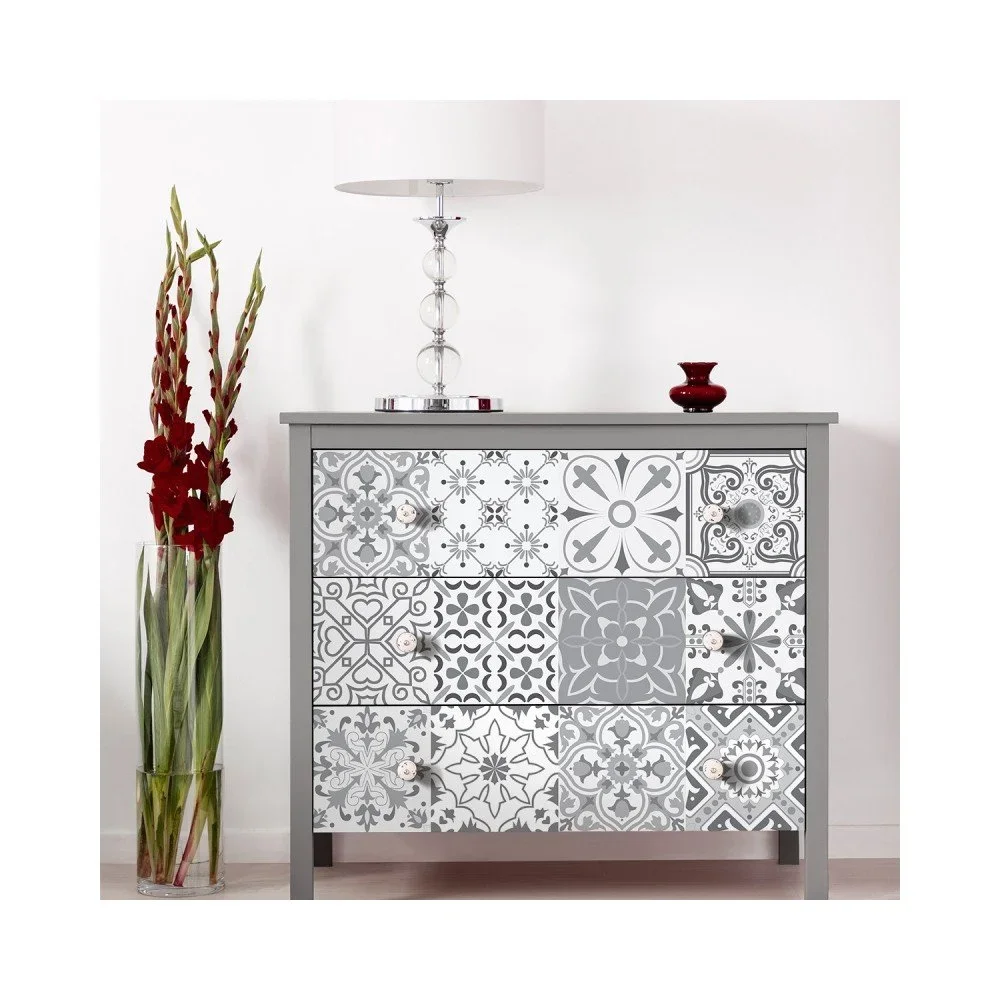 Sada 30 samolepek na nábytek Ambiance Tiles Stickers For Furniture Cineloto, 20 x 20 cm v:1204710