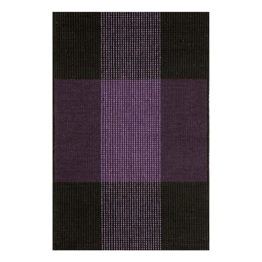Fialovo-černý ručně tkaný vlněný koberec Linie Design Bologna, 140 x 200 cm v:927808