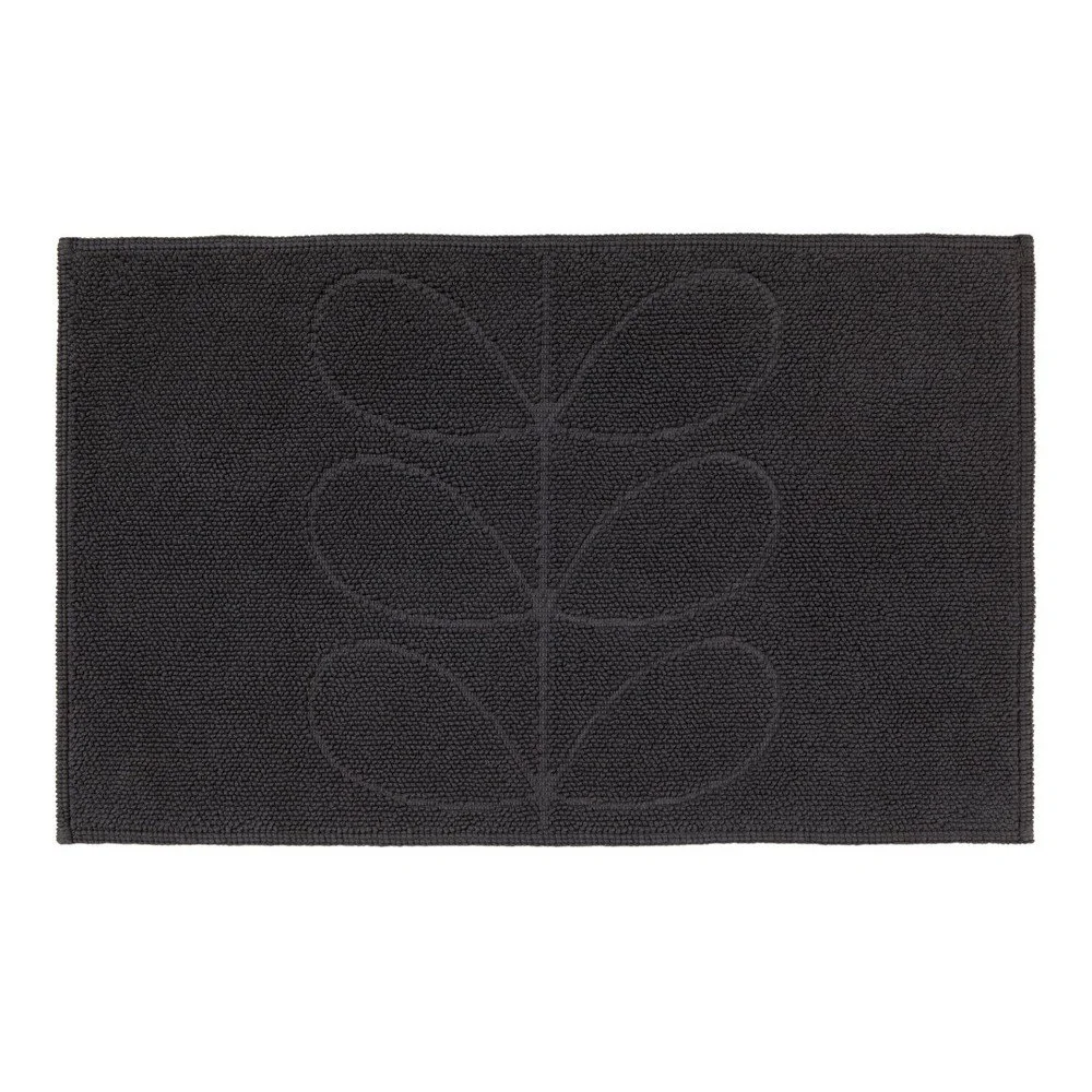 Černá koupelnová předložka Orla Kiely Jacquard, 50 x 80 cm v:891278