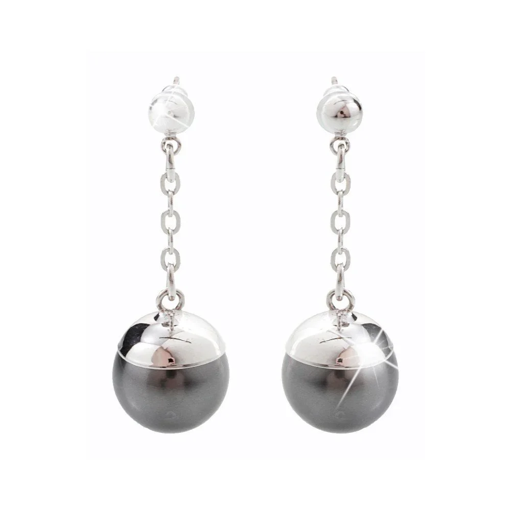 Náušnice se šedými krystaly Swarovski® Yasmine Caja v:914284