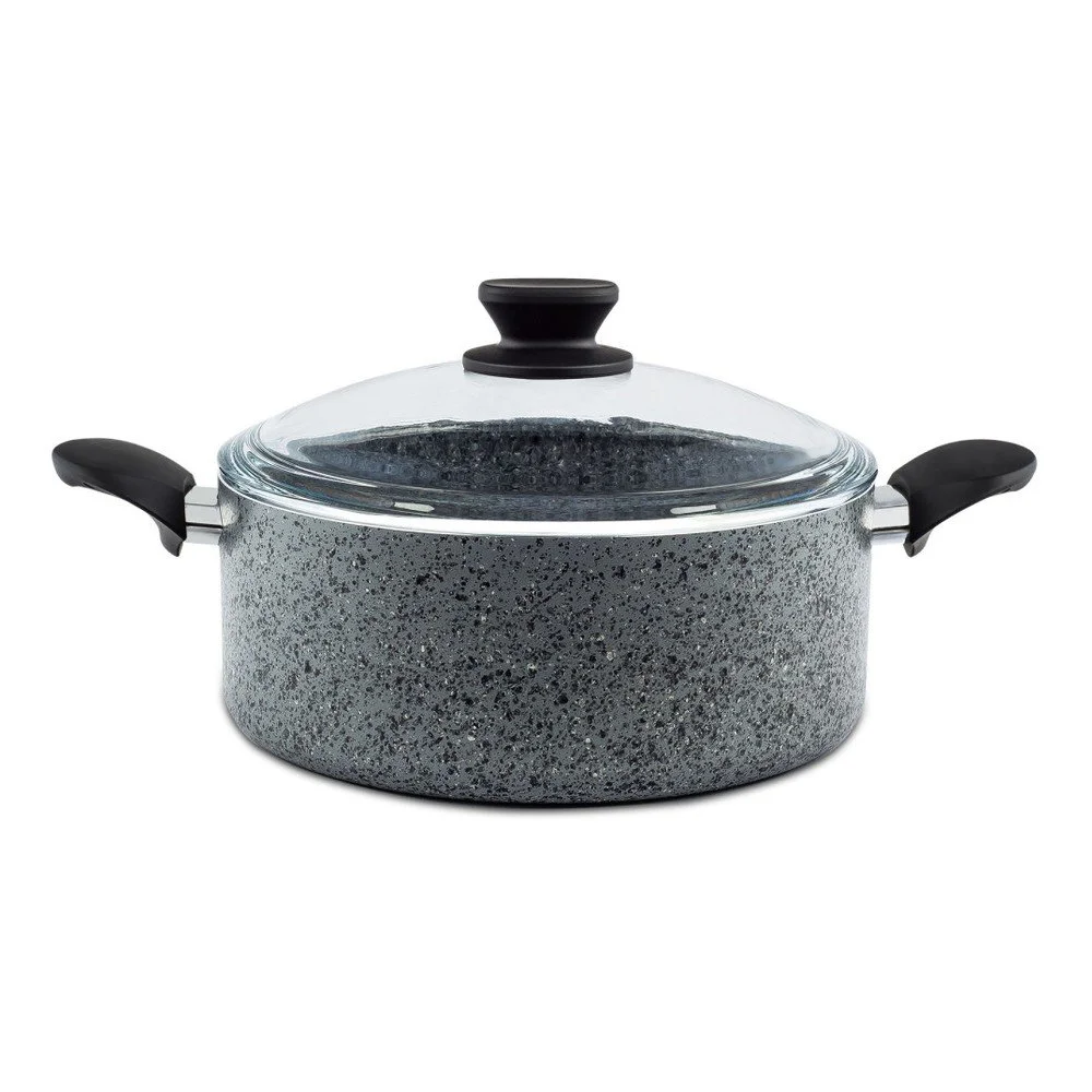 Šedý hrnec s pokličkou Evdokia, ø 28 cm v:1268686