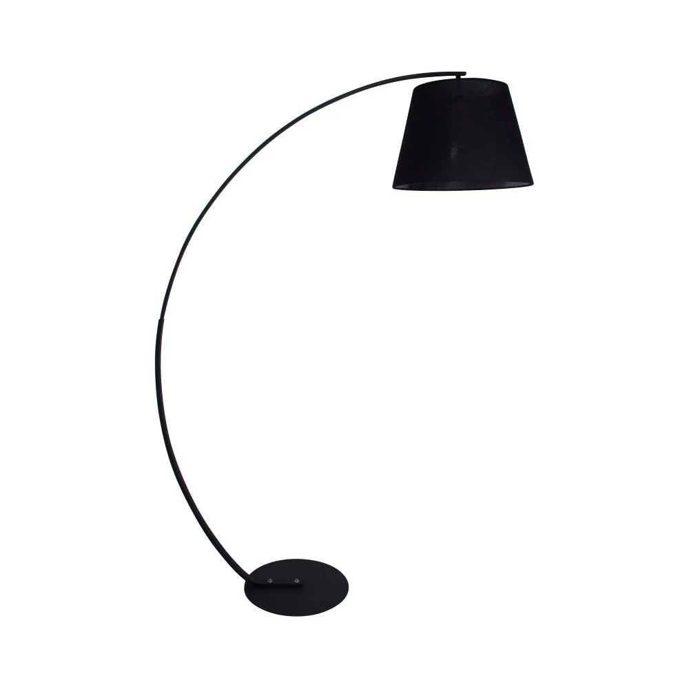 Černá stojací lampa SULION Lupano v:1162692