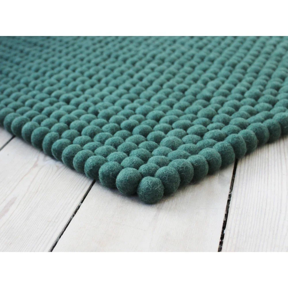 Zelený kuličkový vlněný koberec Wooldot Ball Rugs, 120 x 180 cm v:1340967