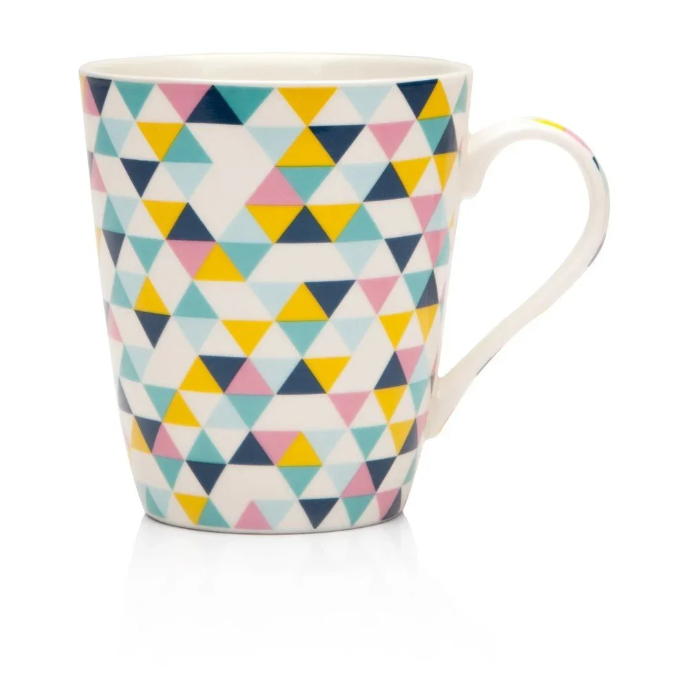 Sada 2 hrnků z kostního porcelánu Sabichi Geo, 450 ml v:911552