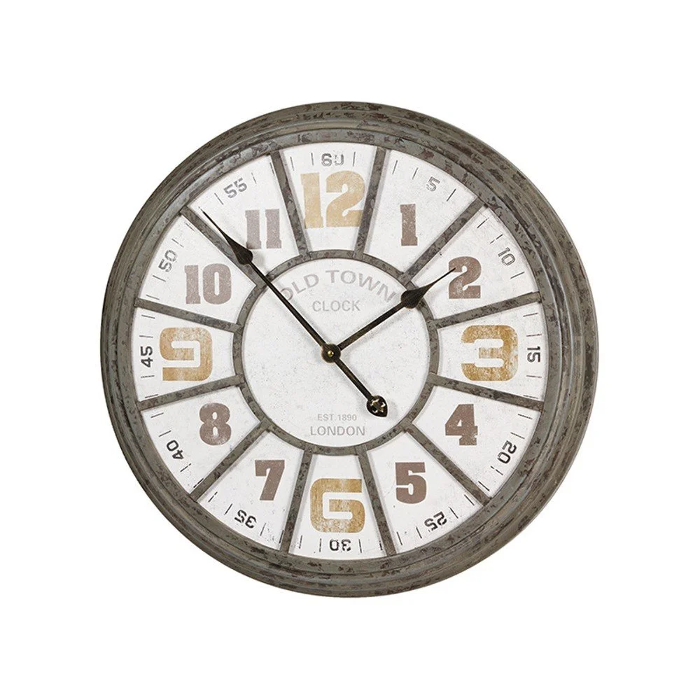 Nástěnné hodiny ve zlaté barvě Santiago Pons Horloge v:861046