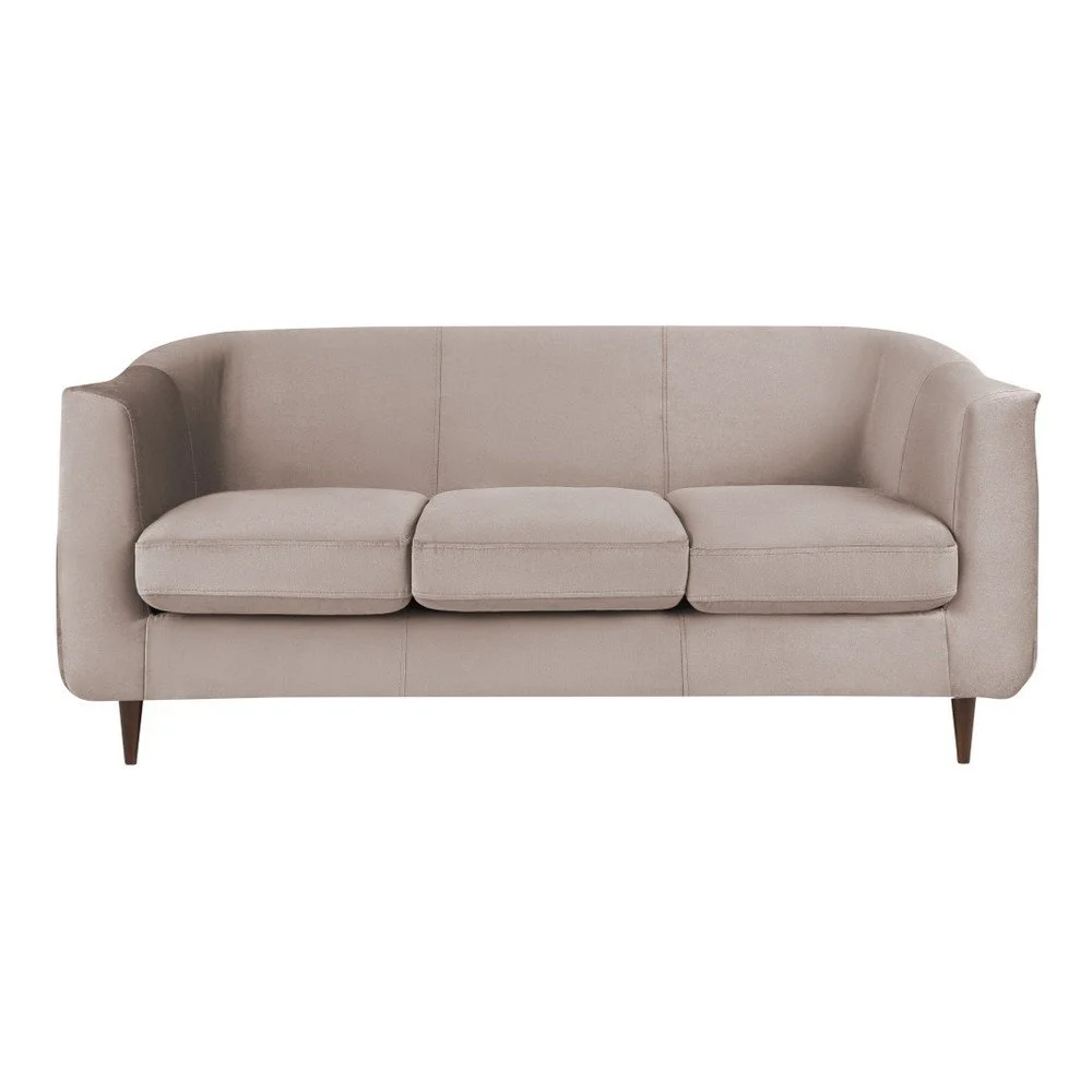 Béžová sametová pohovka Kooko Home Glam, 175 cm v:993386
