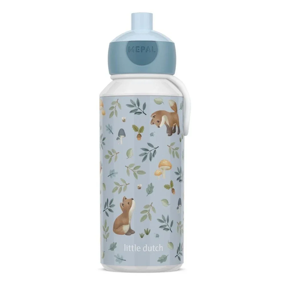 Světle modrá plastová dětská lahev 400 ml Forest Friends by Little Dutch – Mepal v:1923410