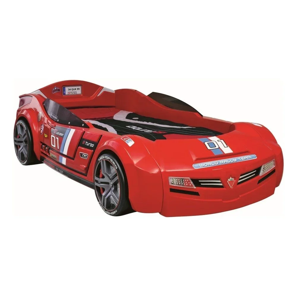Červená dětská postel ve tvaru auta Biturbo Carbed Red, 90 x 195 cm v:1207832