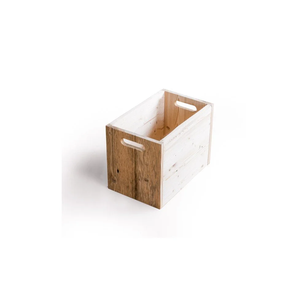 Dřevěný zásuvný box se světlými detaily Antique Wood, výška 33,5 cm v:901266