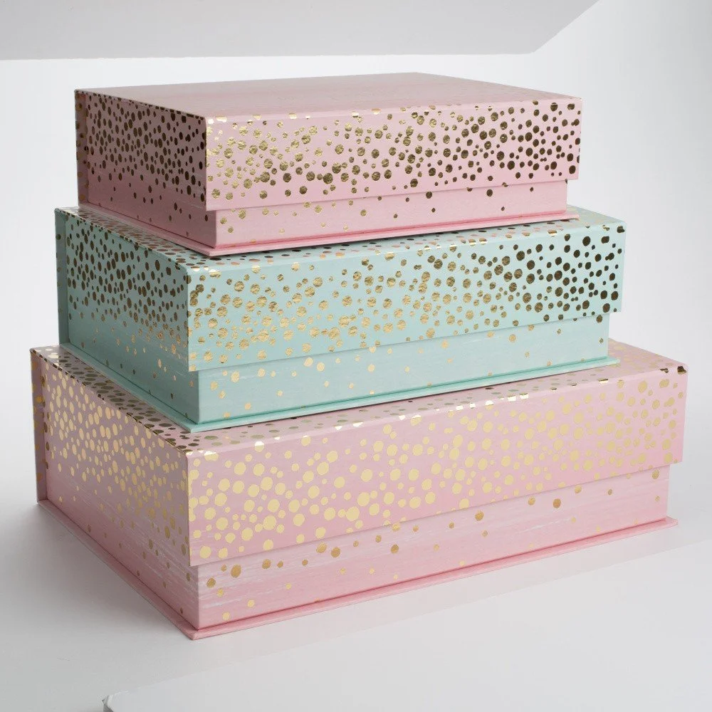 Sada 3 úložných boxů Tri-Coastal Design Très Chic Metallics v:860900