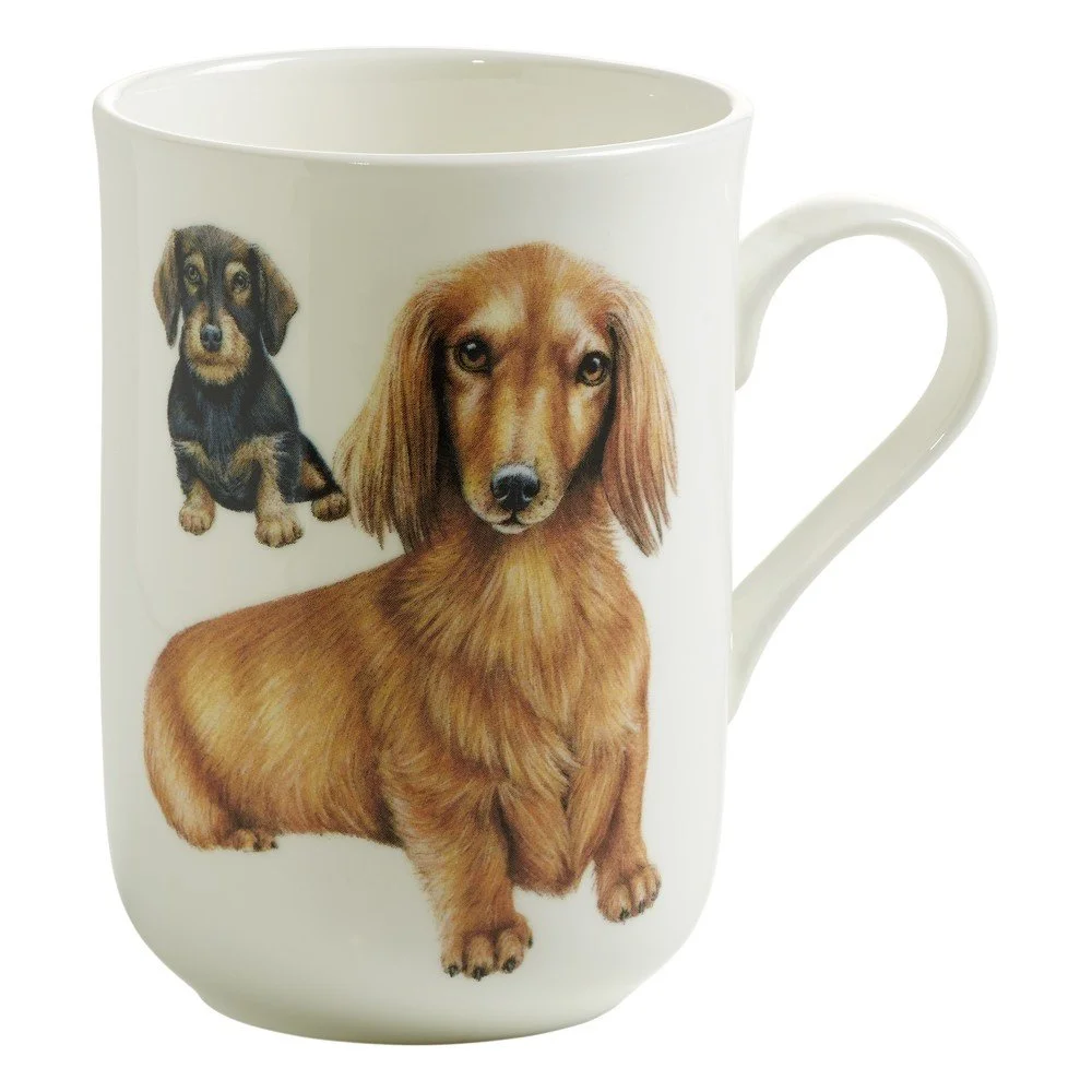 Hrnek z kostního porcelánu Maxwell & Williams Pets Dachshund, 330 ml v:769454