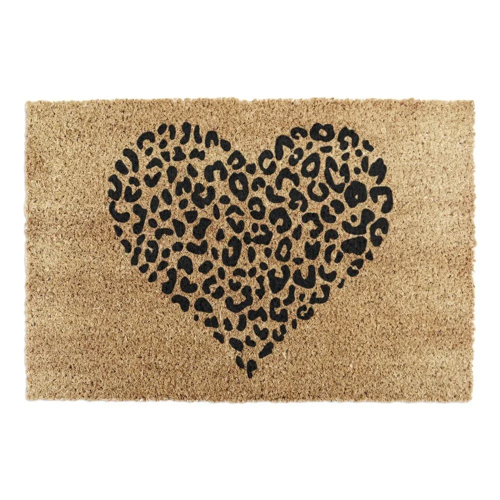 Rohožka z kokosového vlákna 40x60 cm Leopard Heart – Artsy Doormats v:1235884