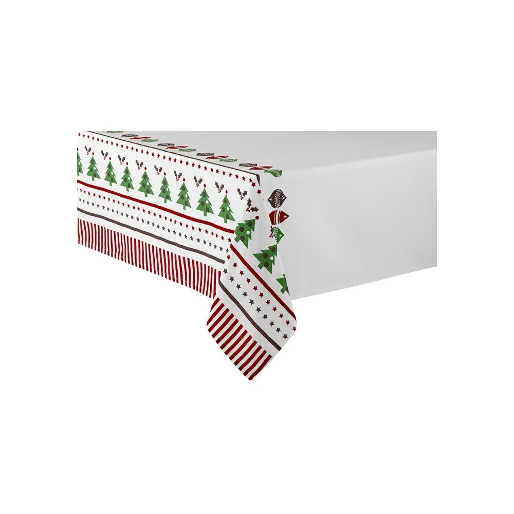 Ubrus s vánočním motivem Ladelle Very Merry, 225 x 150 cm v:1155914