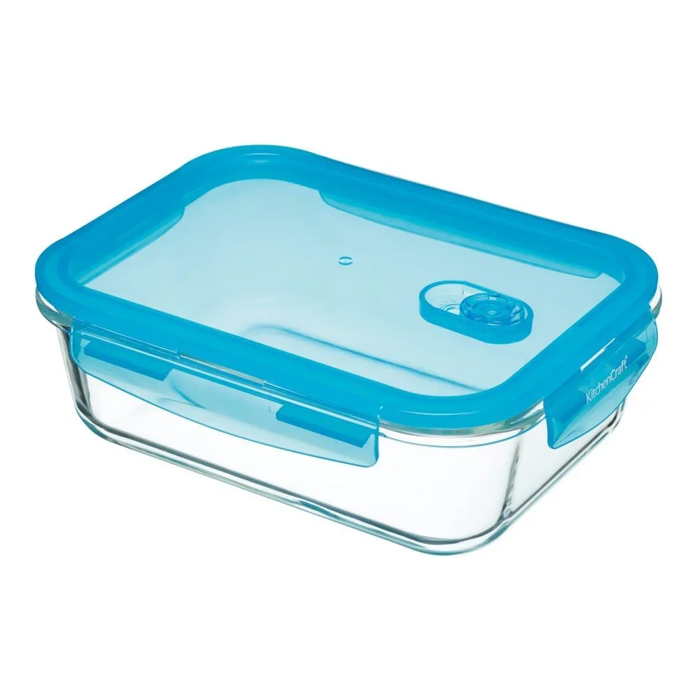 Skleněný box s ventilem Kitchen Craft Rectangular, 1,5 litru v:812134