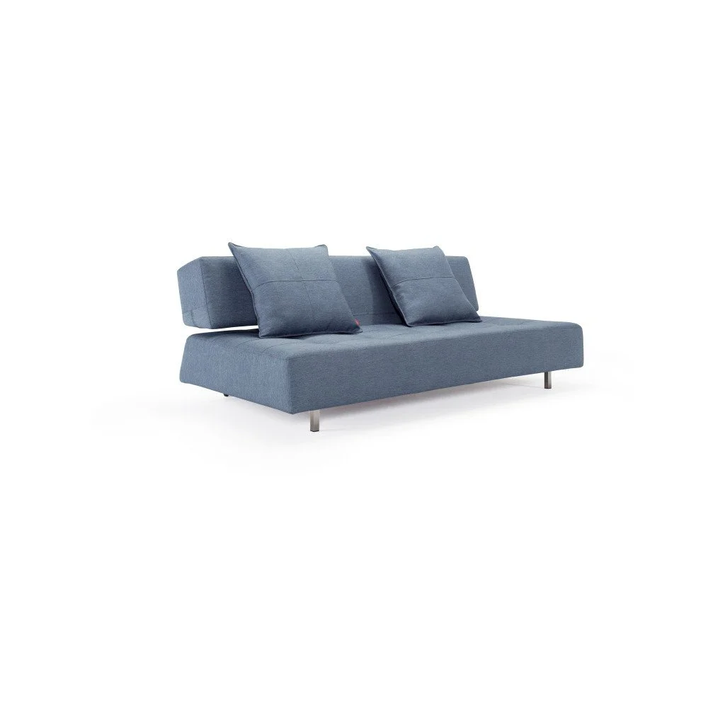 Modrá rozkládací pohovka Innovation Long Horn Soft Indigo v:1305900