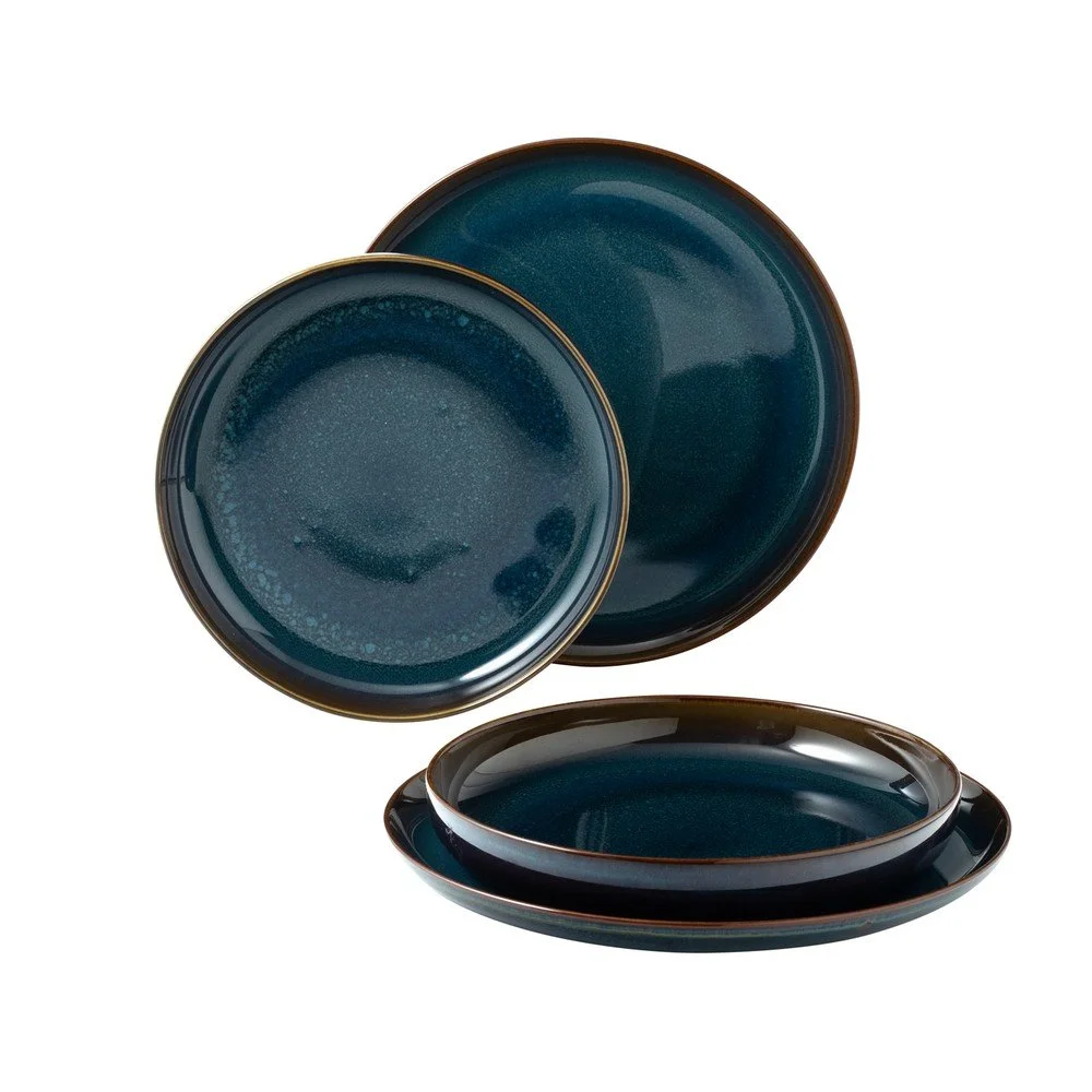 4dílná sada tmavě modrých porcelánových talířů Villeroy & Boch Like Crafted v:1431483
