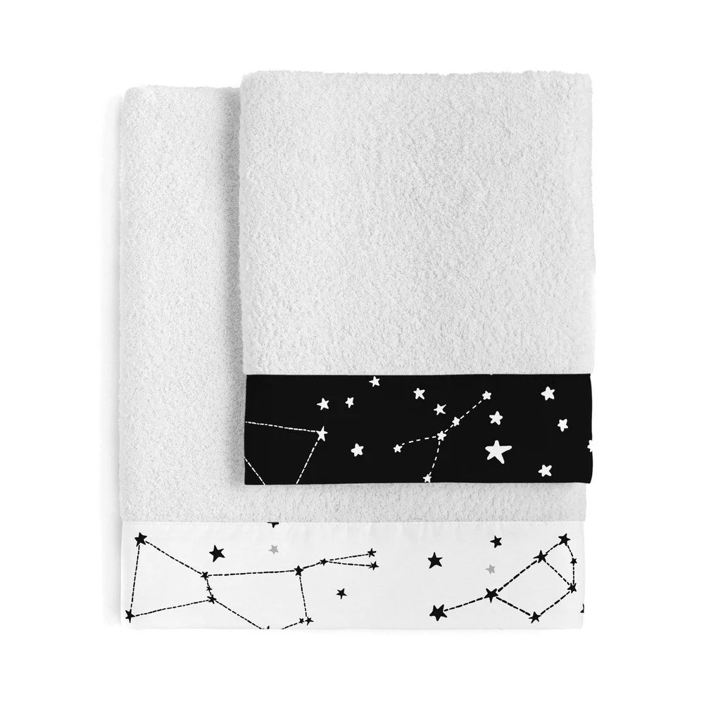 Sada 2 bavlněných ručníků Blanc Constellation v:1336652