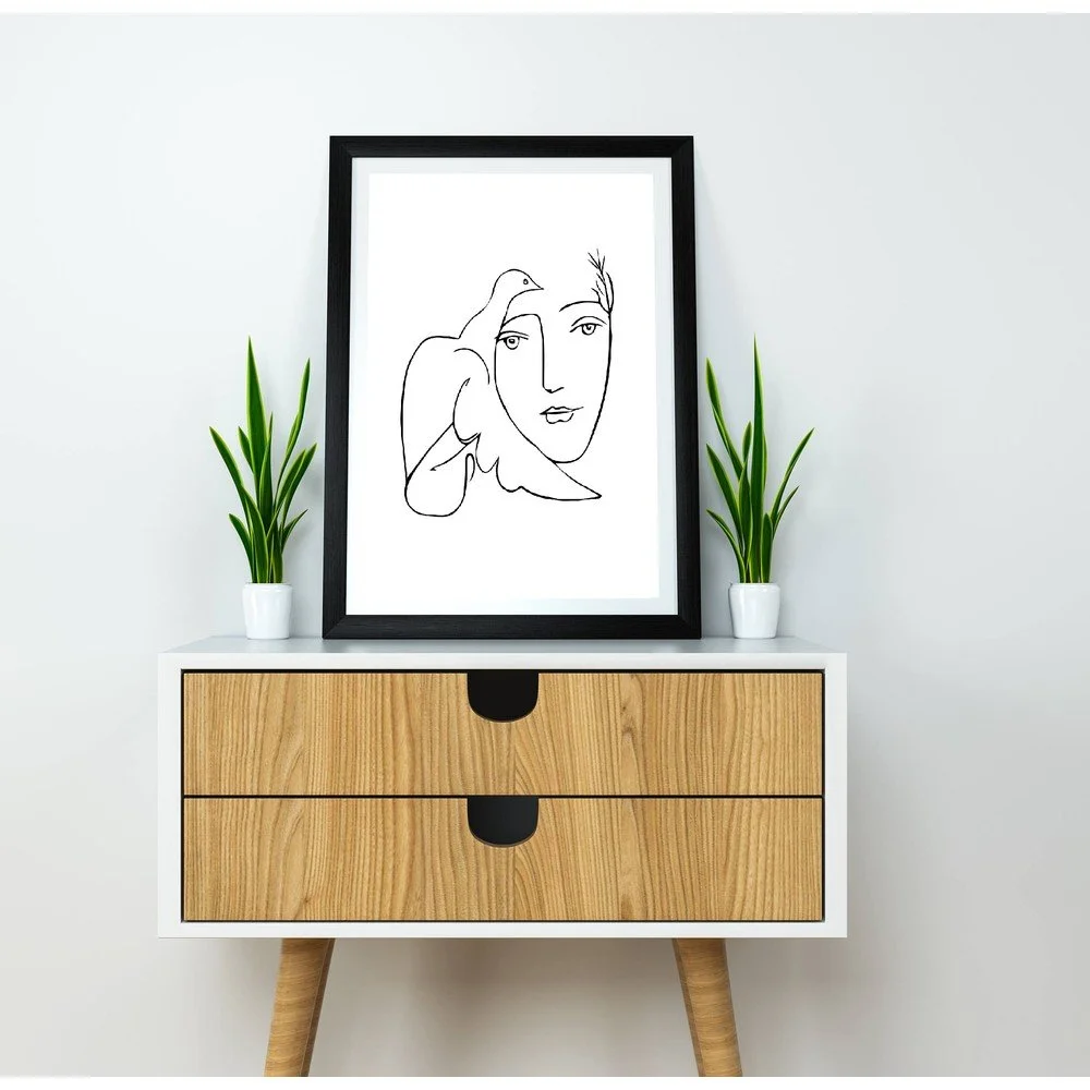 Plakát Blue-Shaker Line Drawing Picasso, 30 x 40 cm v:1322338