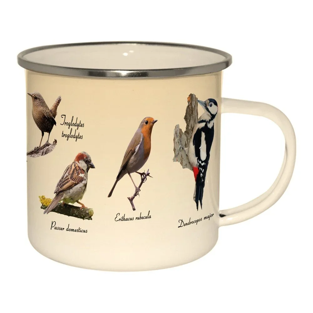 Smaltovaný hrnek Esschert Design Birdies v:1354861