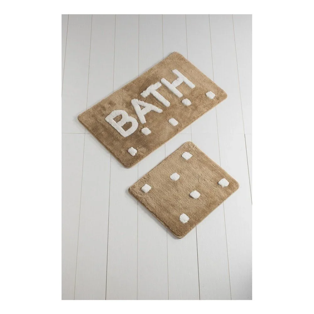 Sada 2 hnědých koupelnových předložek Bath v:1182542