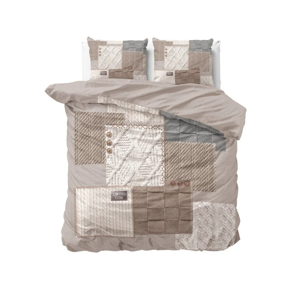 Bavlněné povlečení na dvoulůžko Sleeptime Knitted Home, 240 x 220 cm v:1079318