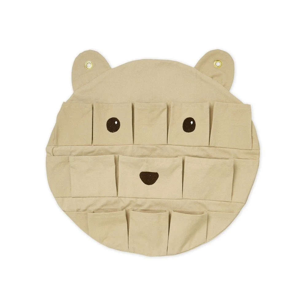 Světle hnědý látkový dětský organizér na hračky 50x5x50 cm Bear – Cam Cam Copenhagen v:1915616